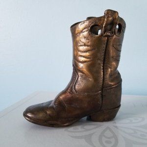Bronze Australian Child's Cowboy Boot Statue